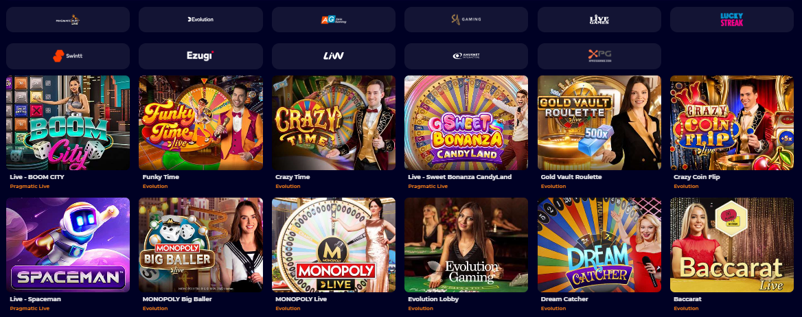 Cosmic Slot Casino Live Kasino